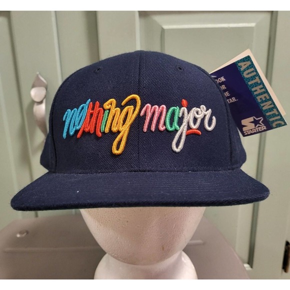 VTG Nothing Major Starter Multi-Color The Natural Snapback Hat Cap NEW RARE